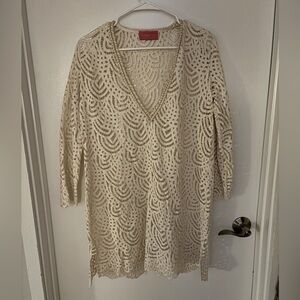 New Vanita Rosa Lace Coverup Dress